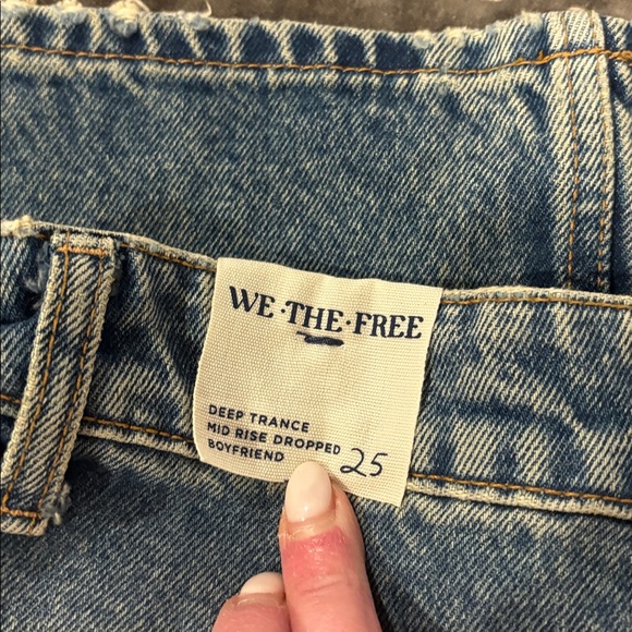We The Free Free People Deep Trance Mid-rise Dropped Boyfriend Jeans - Picture 5 of 7